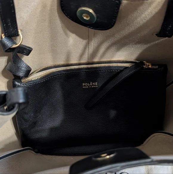 Polene Cyme Mini Textured Black - Picture 7 of 16